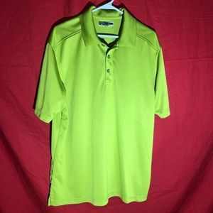 Mens Lime Green Callaway Dry-Fit Polo Shirt